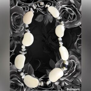 Vintage Lima Bean Necklace